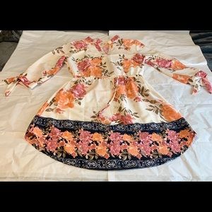 Floral shift dress